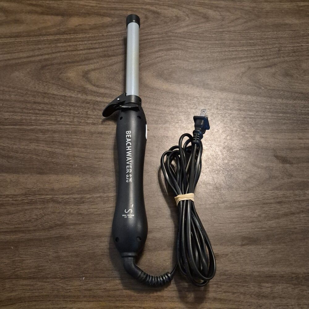 Beachwaver S.75 Rotating Curling Iron .75" Ceramic Barrel Black Dual Voltage